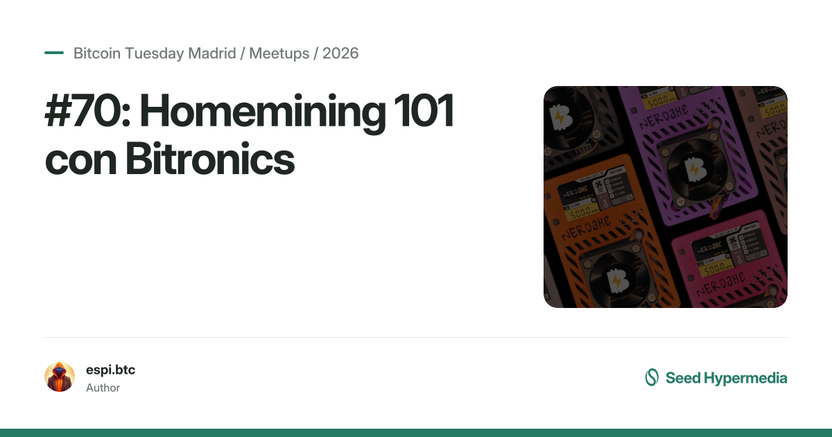 #70: Homemining 101 con Bitronics